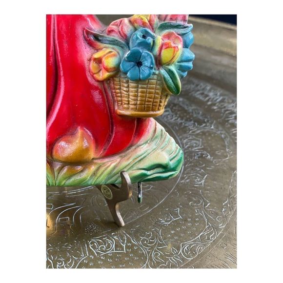 Vintage Favor Ware Chalkware Wall Decor Home Plaque Bathroom Art Ornament Kitsch - Picture 4 of 6